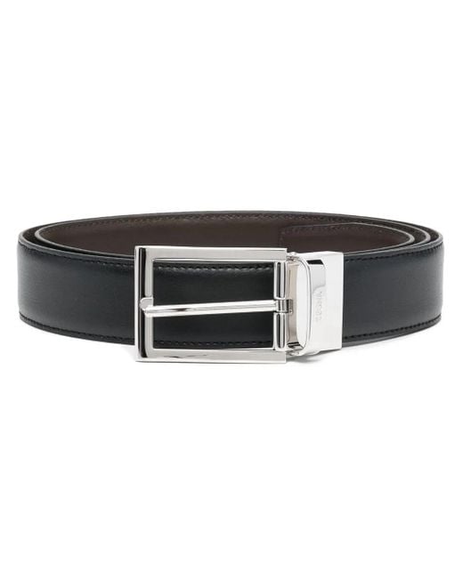 Ceinture En Cuir À Boucle Zegna pour homme en coloris Black