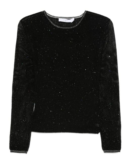 IRO Kerria Trui Verfraaid Met Glitters in het Black