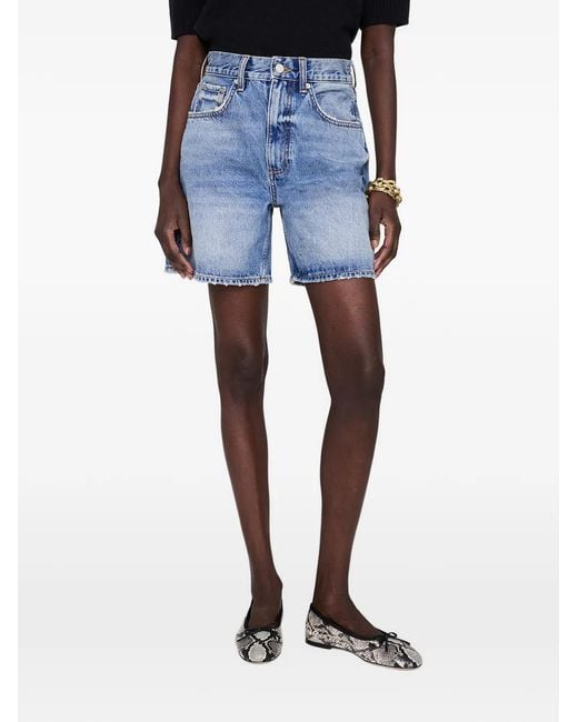 Anine Bing Blue "Heath" Short