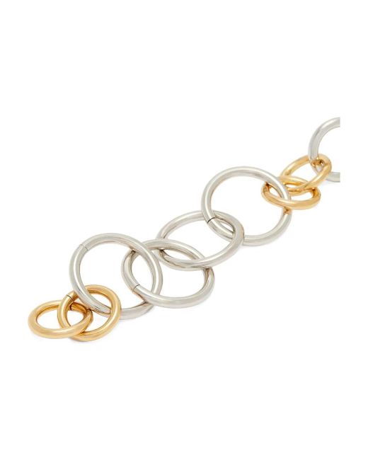 Jil Sander White Interlocking-Ring Necklace