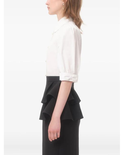 Valentino Garavani White Cotton Popeline Shirt