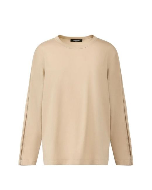 Fabiana Filippi Natural Long-Sleeve Top