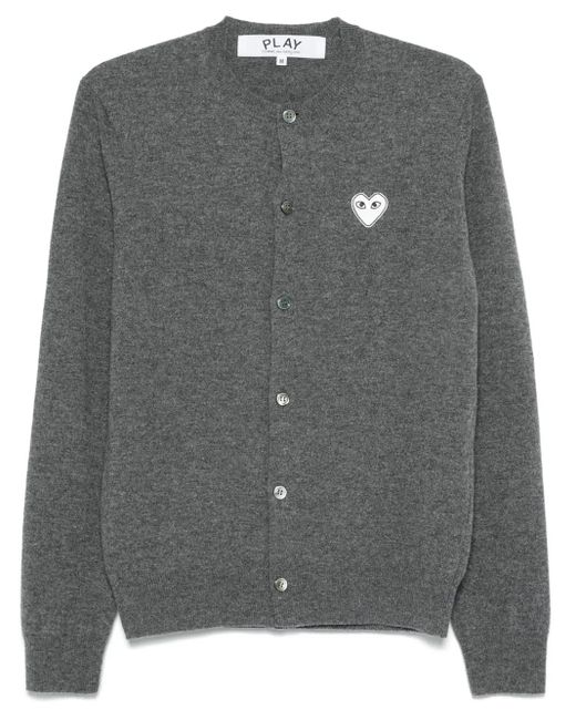COMME DES GARÇONS PLAY Vest Met Logopatch in het Gray voor heren