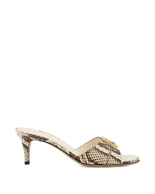 Fendi Metallic Sandales Ffold 55 Mm
