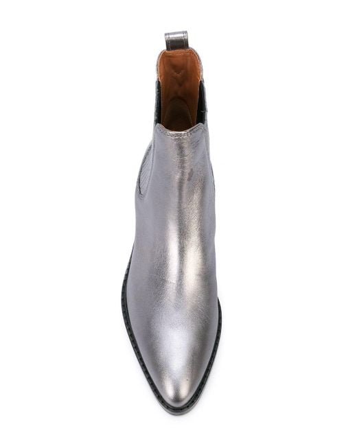 Coach sales silver boots
