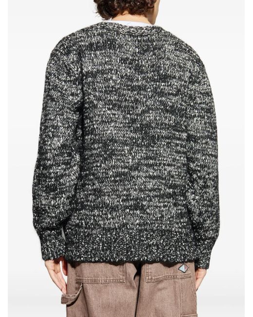 Officine Generale Gray Buttoned Cardigan for men