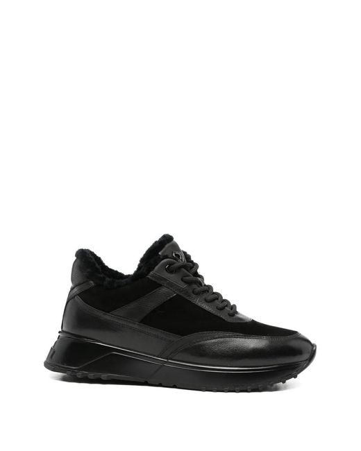 ADRIANNA FERETTI Black Panelled Sneakers
