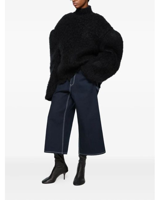 Acne Black Slouchy Leather Boots