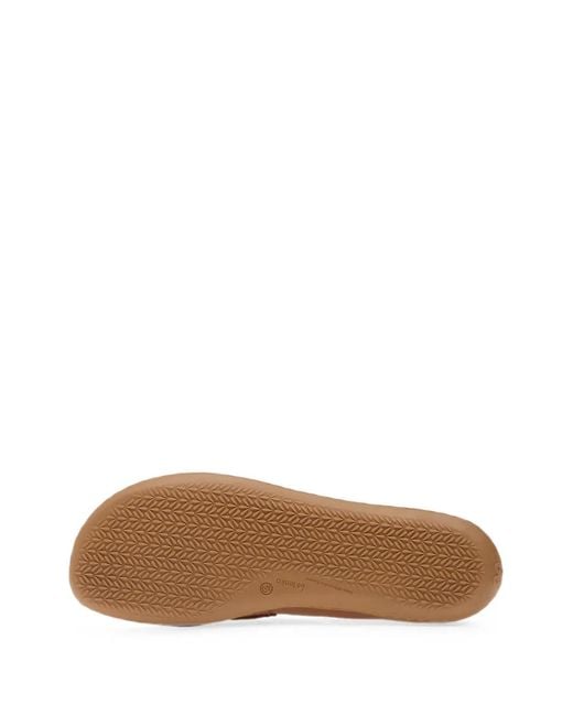 Be Lenka Brown Divella Woven-Panel Horsebit Loafers