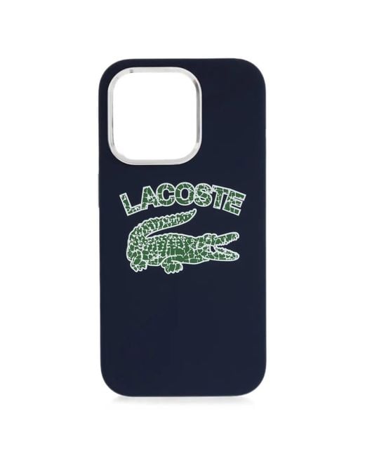 Lacoste Blue Logo-Print Iphone 15 Case