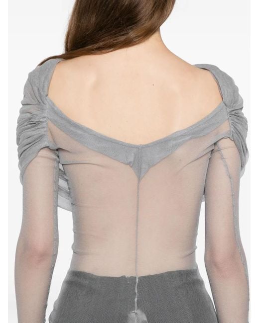 Top Veiled Christopher Esber de color White