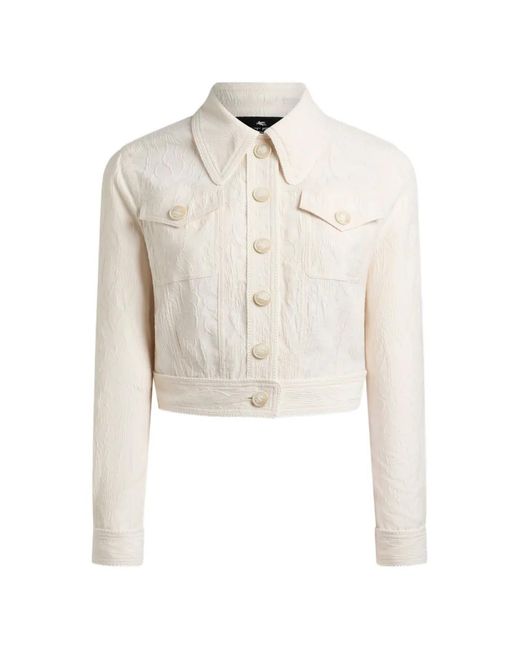 Etro White Cropped Jacket
