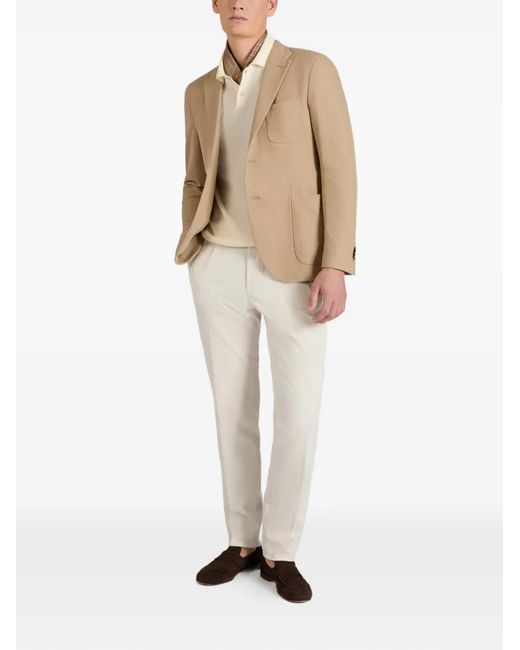 Slowear Natural Single-Breasted Blazer for men