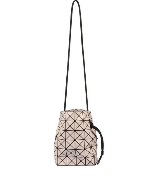 Issey Miyake Natural Geometric Drawstring Bucket Bag