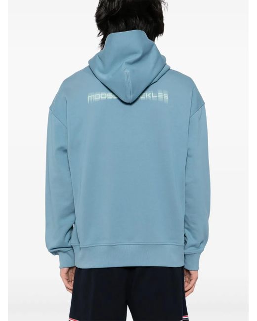 Sudadera Con Capucha Y Logo Moose Knuckles de hombre de color Blue