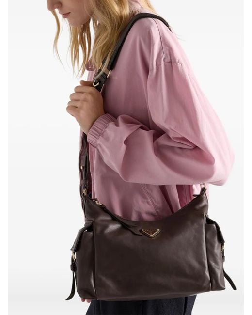 Prada Brown Explore Large Nappa Leather Bag