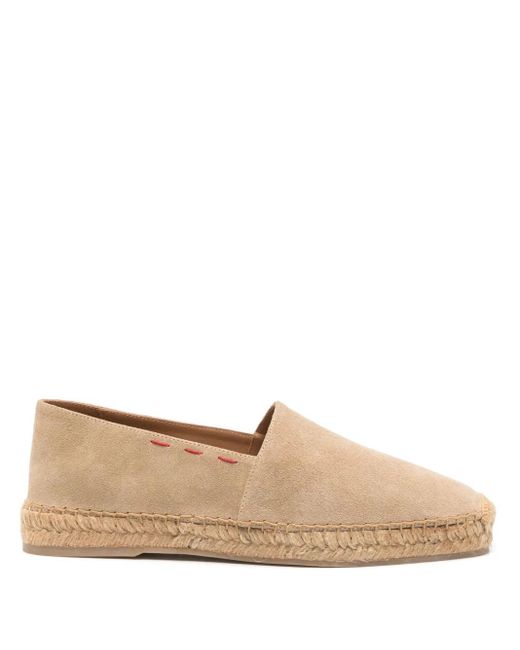 メンズ Kiton スエード エスパドリーユ Natural