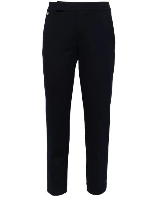 Ralph Lauren Blue Adom Mid-Rise Skinny Trousers