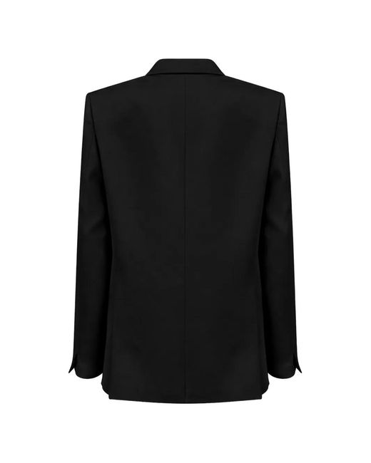 Amen Black Double-Breasted Blazer