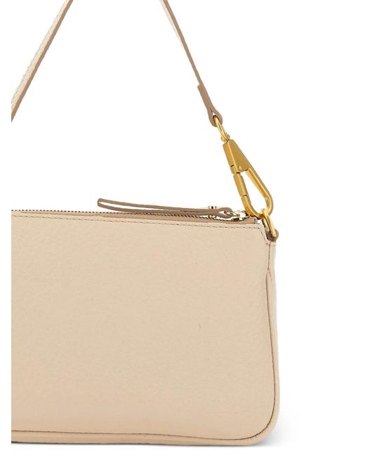 Gianni Chiarini Natural Brooke Leather Shoulder Bag
