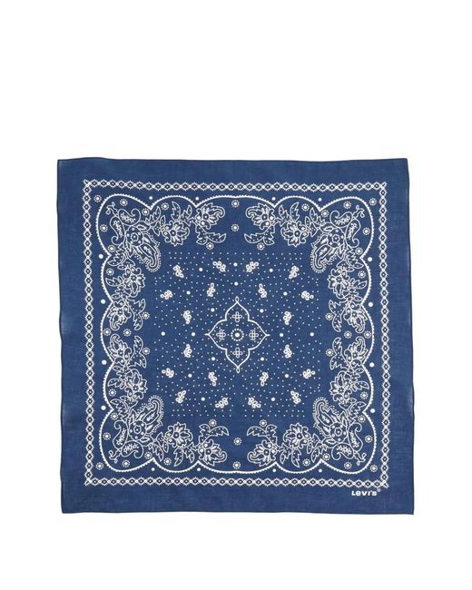Levi's Blue Paisley-Print Bandana for men