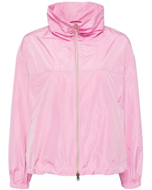 Herno Pink High-neck Zip-up Jacket