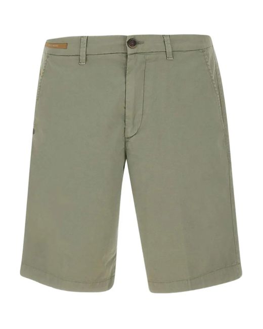 Re-hash Green Bernini Button Welt-Pockets Shorts for men