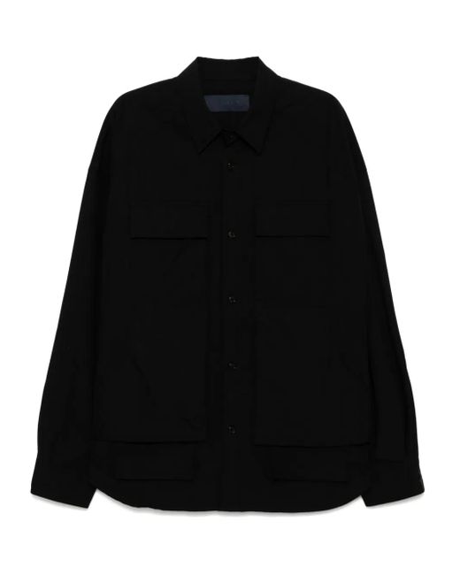 Juun.J Black Pocket-Work Shirt for men