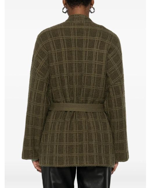 Eric Bompard テクスチャード カーディガン Green
