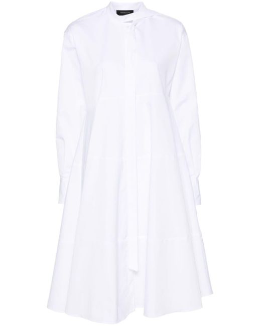 Fabiana Filippi White Poplin Shirt Dress