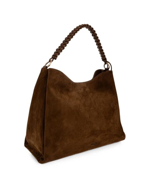 Cult Gaia Brown Osa Braided-Strap Tote Bag