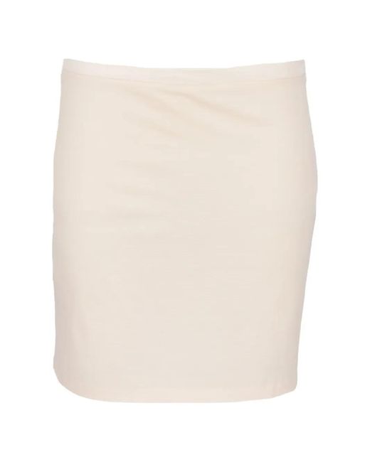 Tom Ford White Minijupe À Coupe Droite