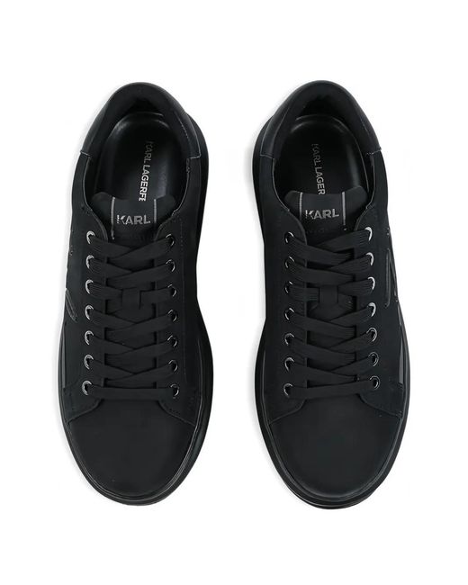 Karl Lagerfeld Black Kapri Signia Shine Sneakers for men