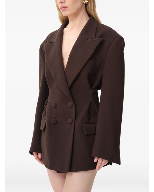 Concepto Black Still Double-Breasted Blazer