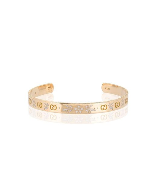 Gucci Icon Bracelet In Yellow Gold in Metallic  Lyst