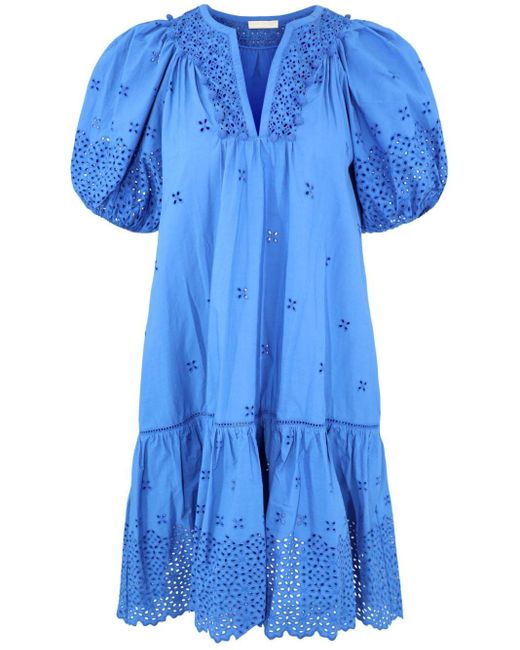 Ulla Johnson Blue Aurora Broderie-anglaise Dress