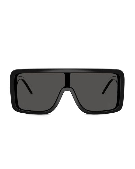 Dolce & Gabbana Black Logo-Lettering Sunglasses