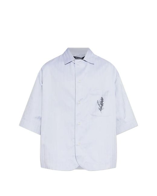 Jacquemus White The Gardian Shirt for men
