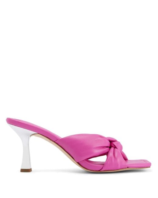 MICHAEL Michael Kors Pink Elena Leather Sandals