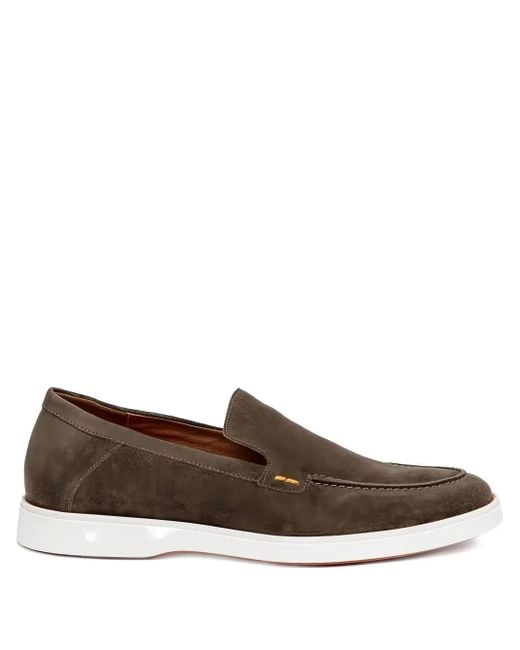 Lloyd Brown Hunter Suede Slip-On Loafers for men