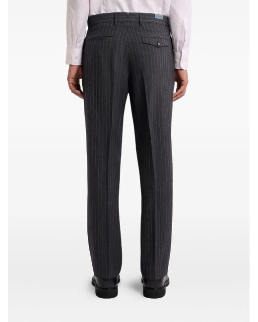 メンズ Etro ストライプ パンツ Gray