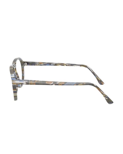 Persol Gray Round-Frame Glasses