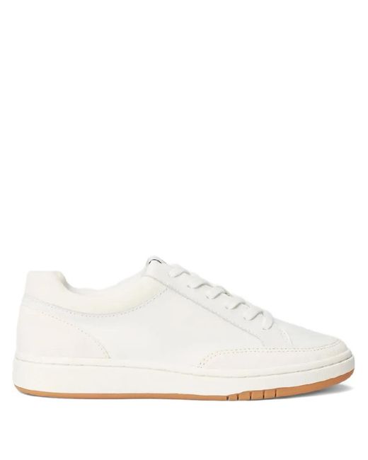 Ralph Lauren White Hailey Sneakers