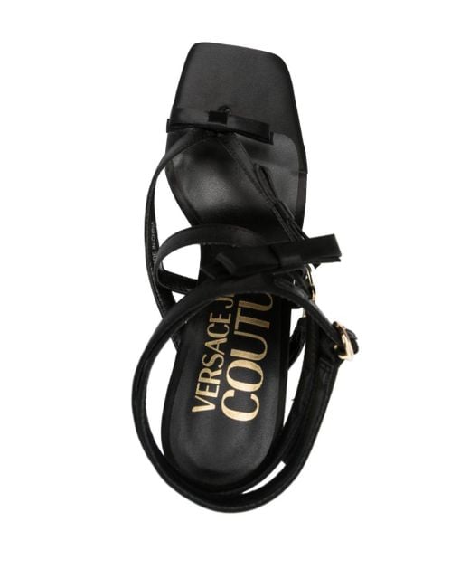 Versace Black Sandalen mit Schleife