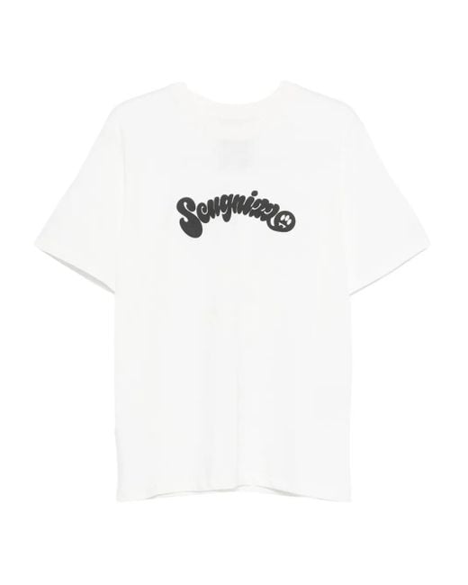 Barrow T-Shirt mit grafischem Print in White für Herren