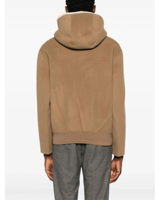 Mackage Natural Shearling-Trim Hooded Jacket for men