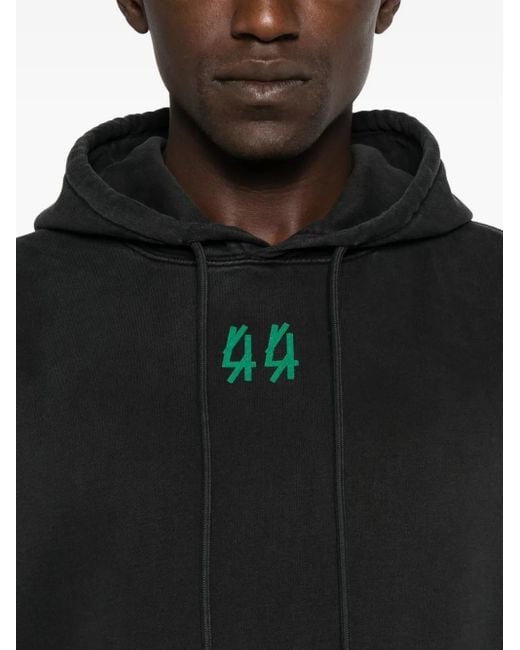 44 Label Group Black Hooded Sleeveless Vest for men