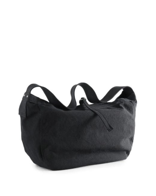 TAIGA TAKAHASHI Black Buckle-Fastening Shoulder Bag for men