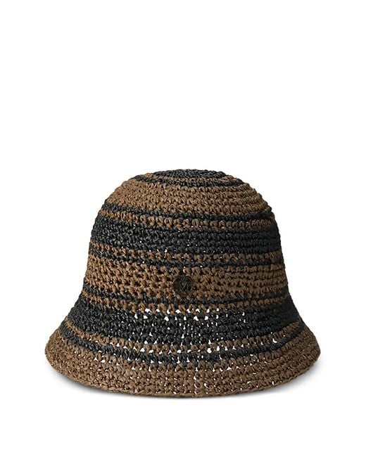 Maison Michel Black Clem Bucket Hat