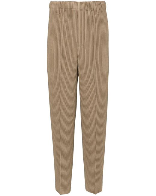 Homme Plissé Issey Miyake Natural Compleat Pleated Trousers for men